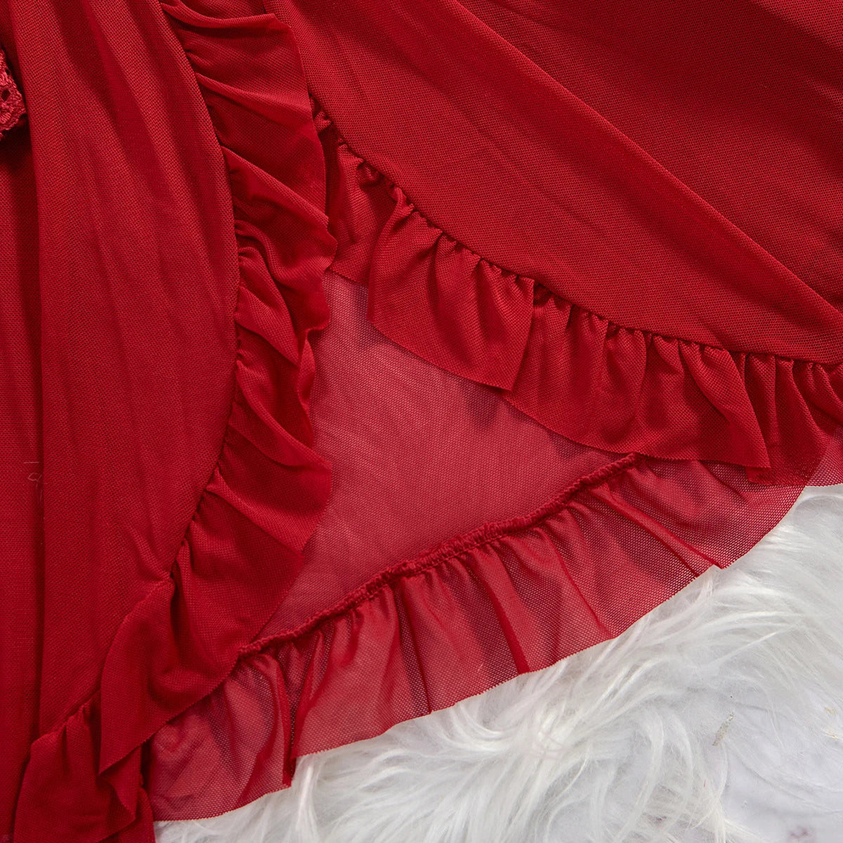 Transparent Red Sexy Lingerie Women's Underwear