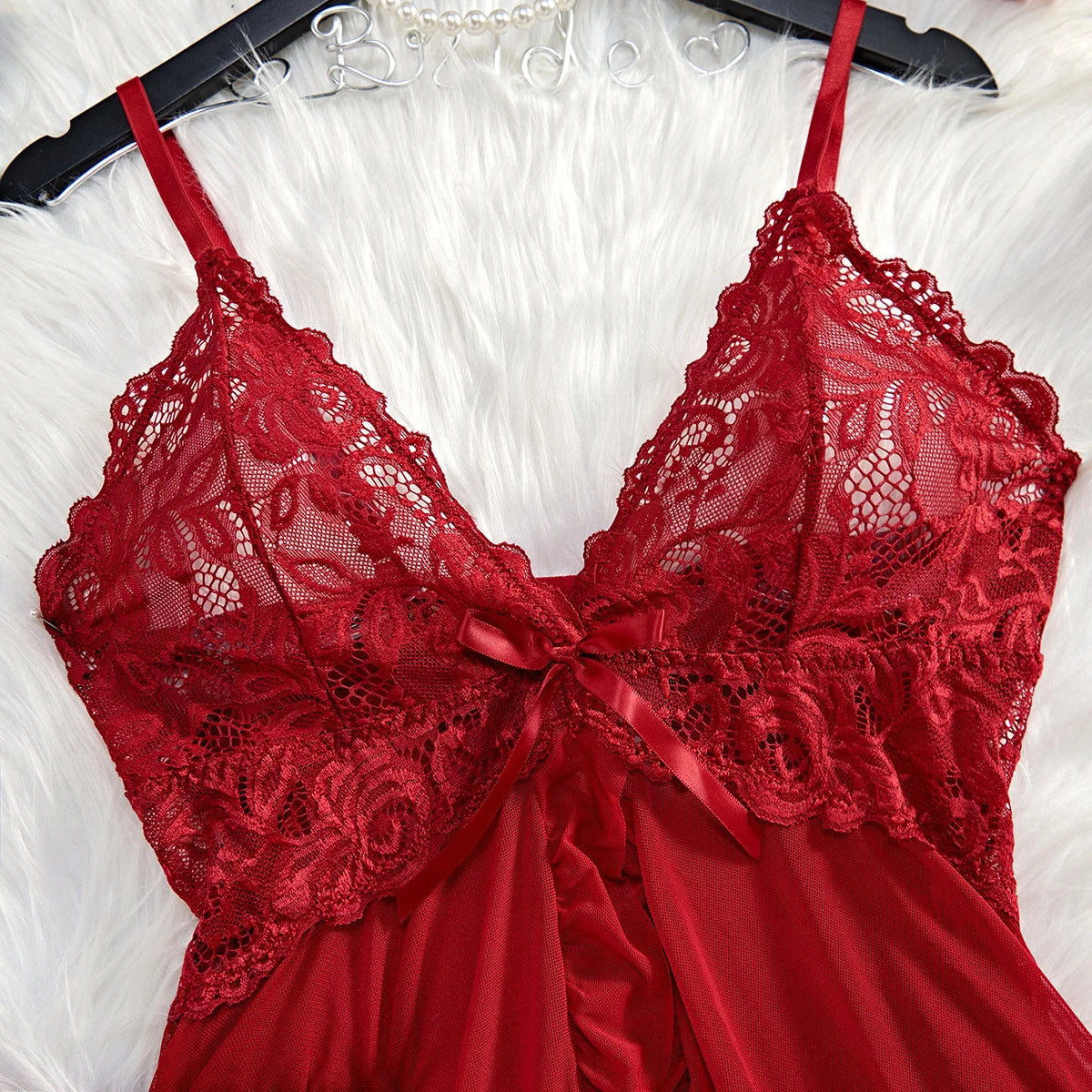 Transparent Red Sexy Lingerie Women's Underwear