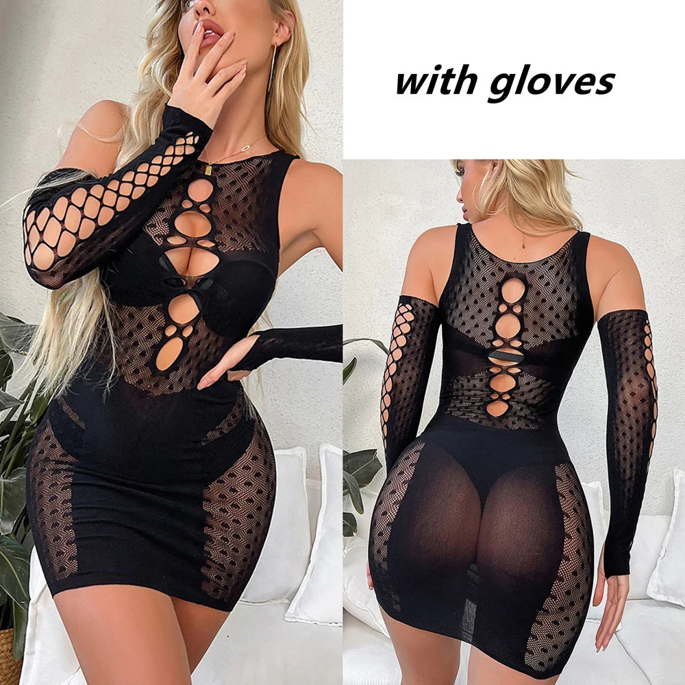 Hollow Out Sexy Nightdress Lingerie