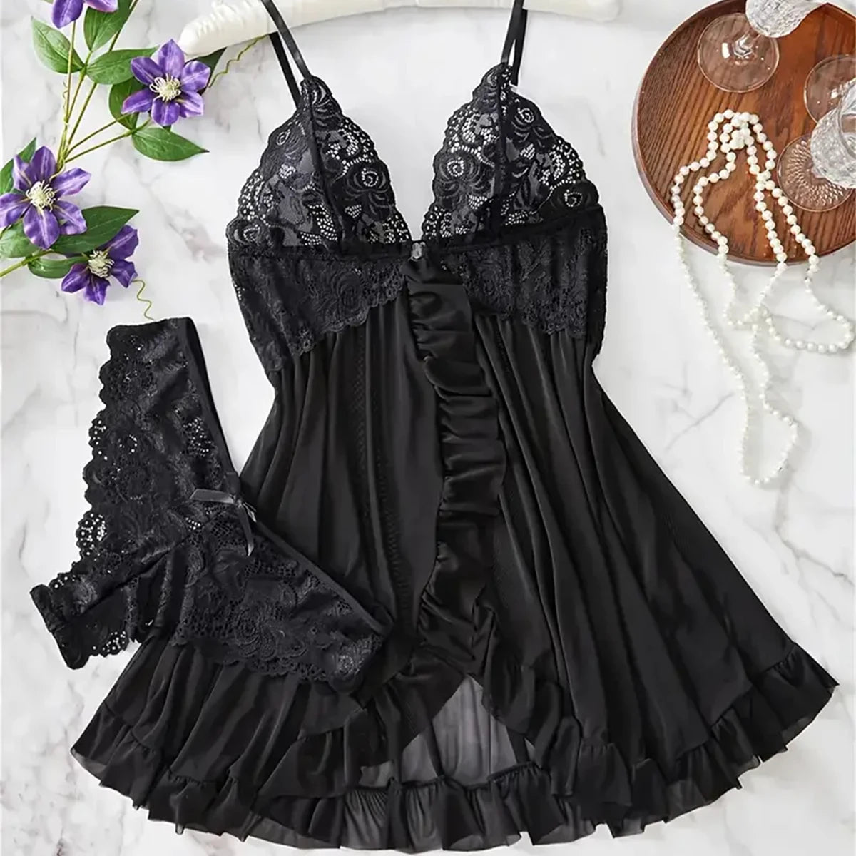 Red Sexy Lingerie Erotic Underwear Sets
