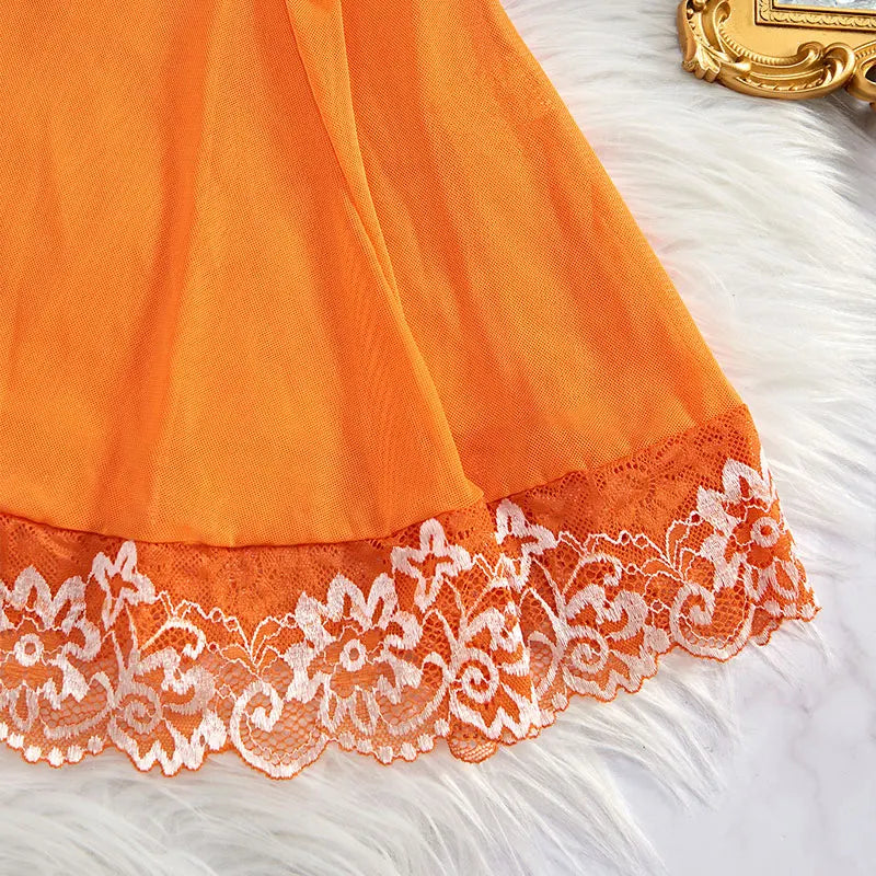 Sexy Nightgown Set Women Dress