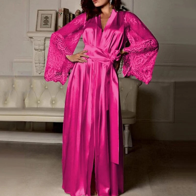 Women's Nightdress Sexy Long Lace Lingerie