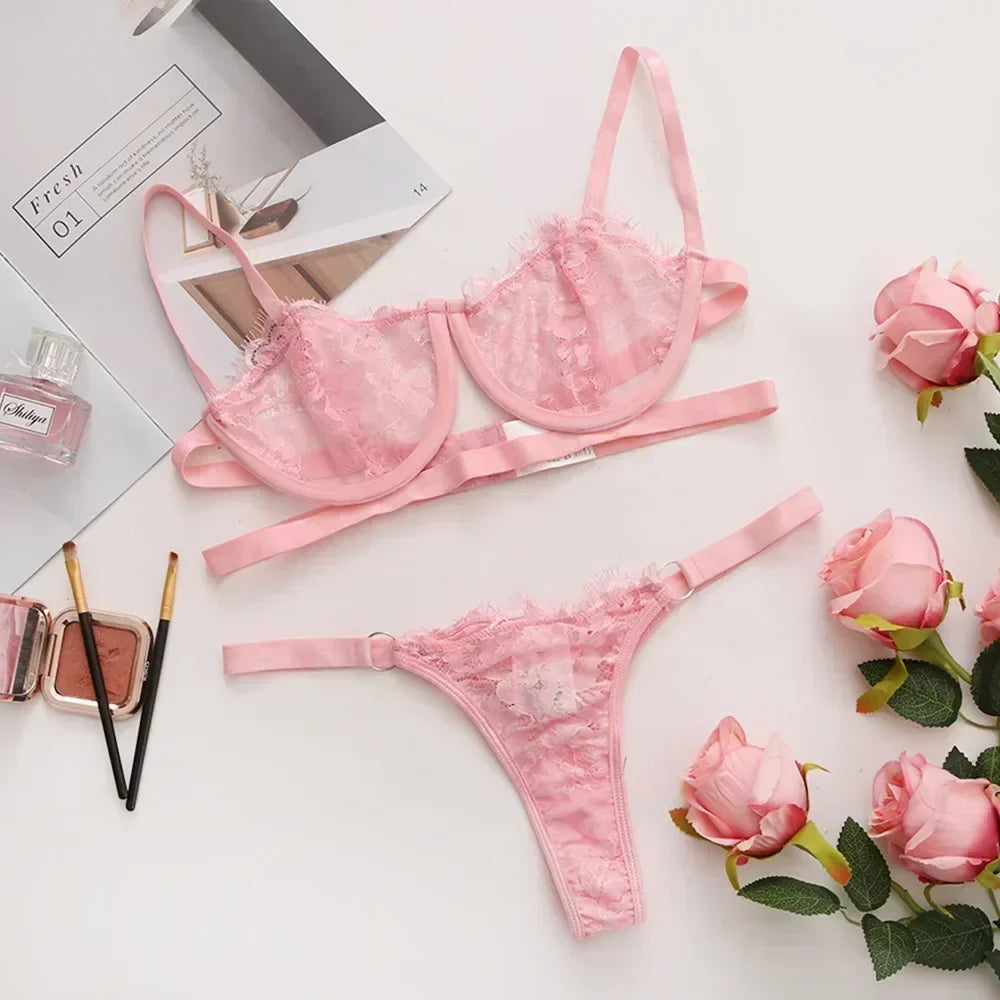 Sexy Lingerie Woman Lace Transparent Underwear
